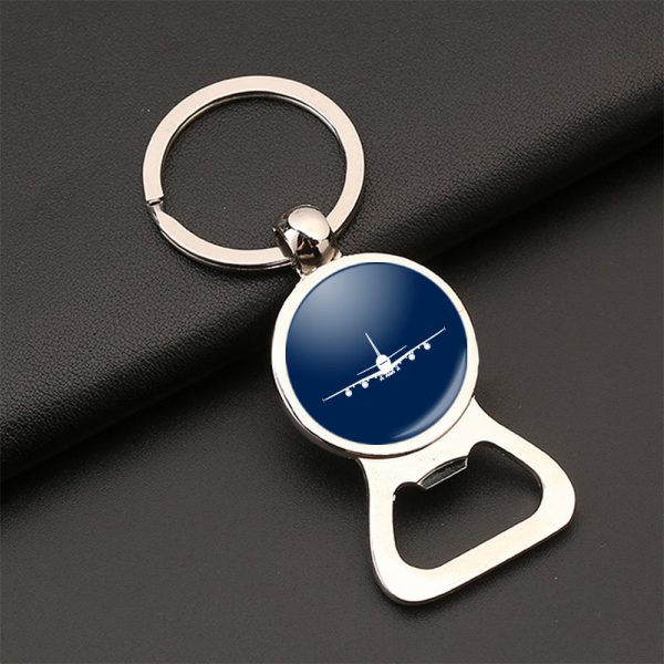 Airbus A380 Silhouette Designed Bottle Opener Key Chains Fashion