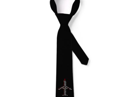 Airplane Shape Aviation Alphabet Designed Ties Online