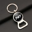 747 Flat Text Designed Bottle Opener Key Chains Online now