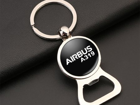 Airbus A319 & Text Designed Bottle Opener Key Chains Online