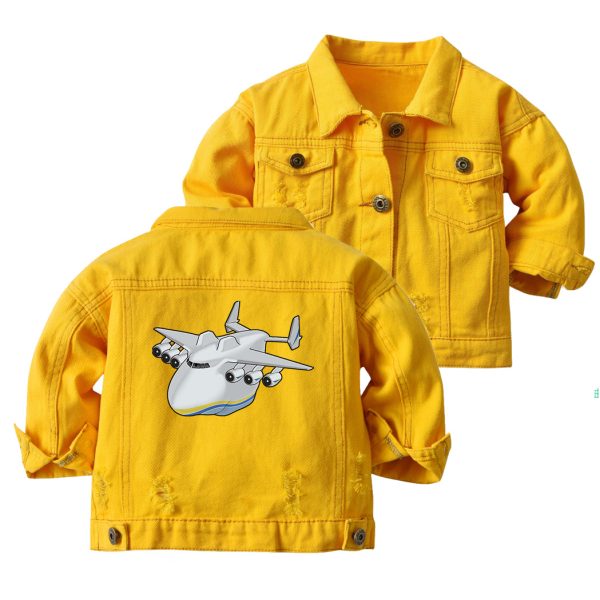 Antonov 225 (2) Designed Children Denim Jackets Online Sale