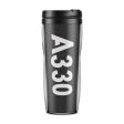 A330 Text Designed Plastic Travel Mugs For Cheap