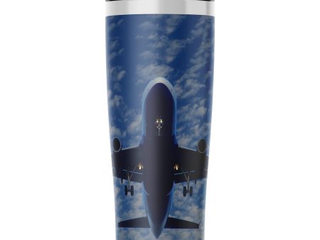 Airplane From Below Designed Stainless Steel Travel Mugs For Cheap