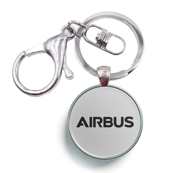 Airbus & Text Designed Circle Key Chains Supply