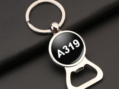 A319 Flat Text Designed Bottle Opener Key Chains Discount