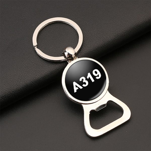 A319 Flat Text Designed Bottle Opener Key Chains Discount