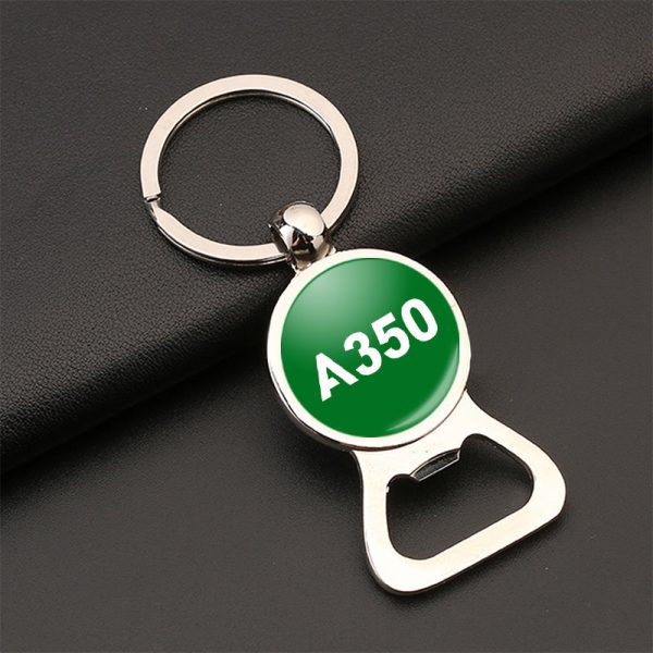 A350 Flat Text Designed Bottle Opener Key Chains on Sale