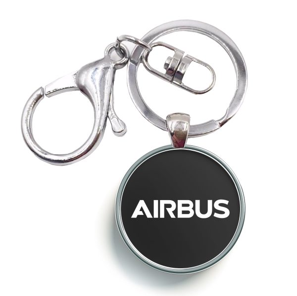 Airbus & Text Designed Circle Key Chains Supply