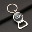 A321 Flat Text Designed Bottle Opener Key Chains Supply