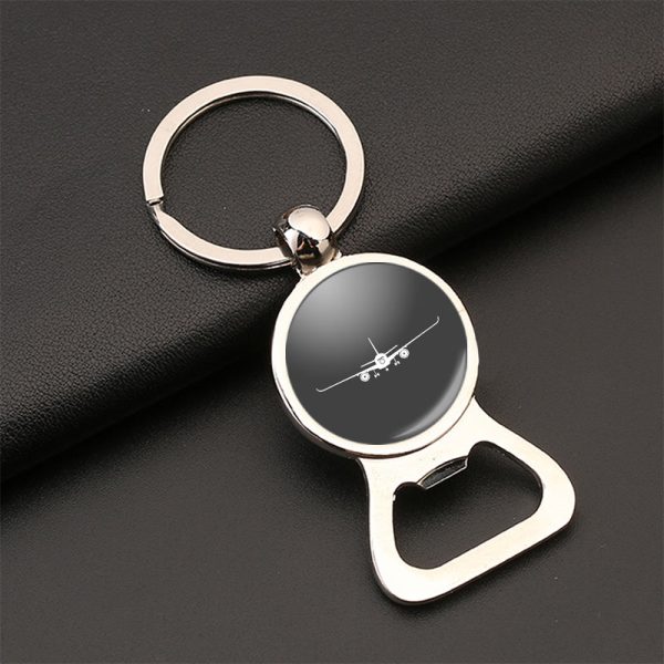 Airbus A350 Silhouette Designed Bottle Opener Key Chains Sale