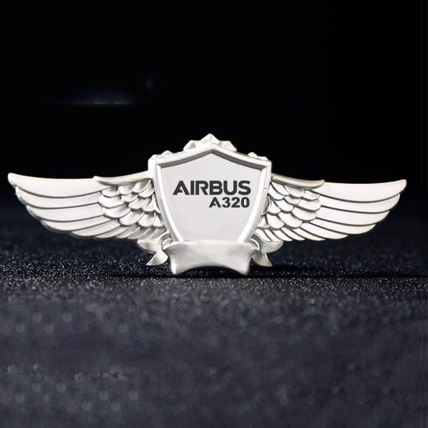 Airbus A320 & Text Designed Badges Online now