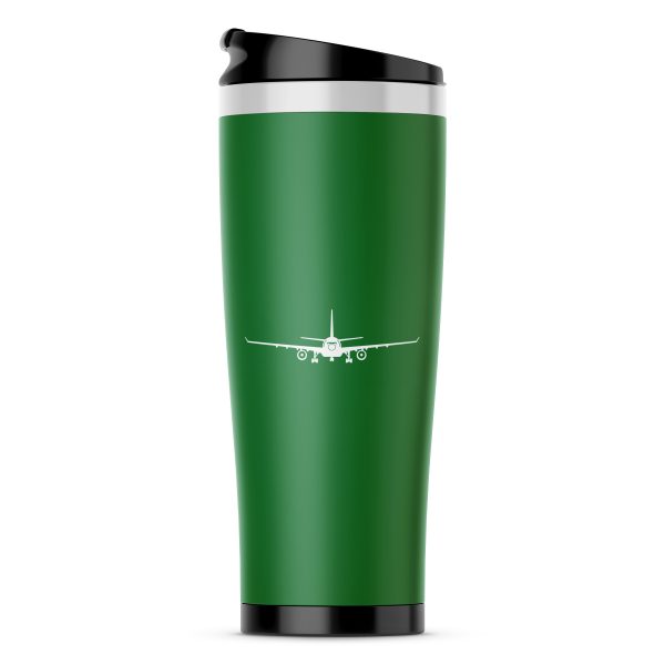 Airbus A330 Silhouette Designed Stainless Steel Travel Mugs Discount