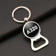 A320 Flat Text Designed Bottle Opener Key Chains Online Hot Sale