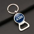 A320 Flat Text Designed Bottle Opener Key Chains Online Hot Sale