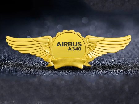 Airbus A340 & Text Designed Badges Hot on Sale