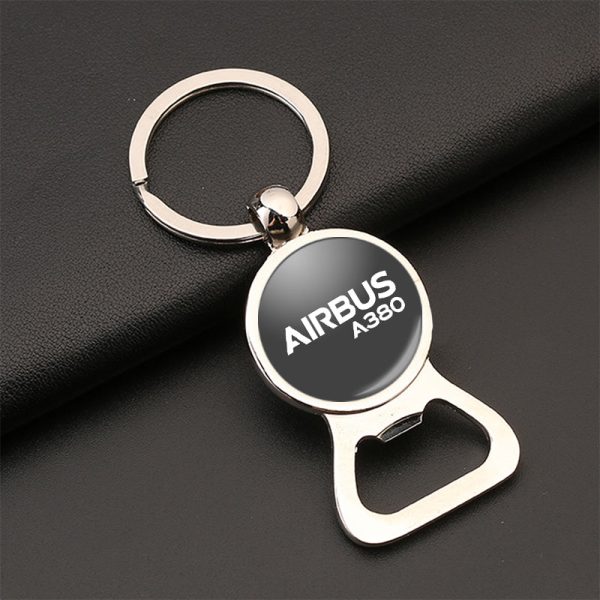 Airbus A380 & Text Designed Bottle Opener Key Chains Online Sale