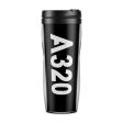 A320 Text Designed Plastic Travel Mugs on Sale