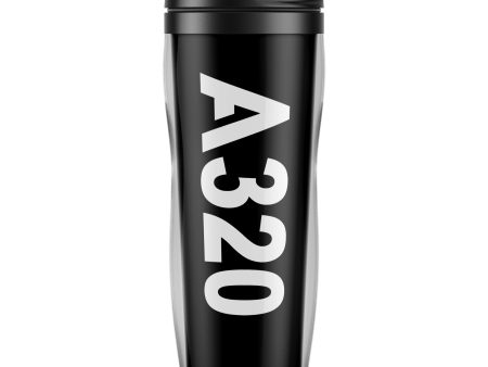 A320 Text Designed Plastic Travel Mugs on Sale