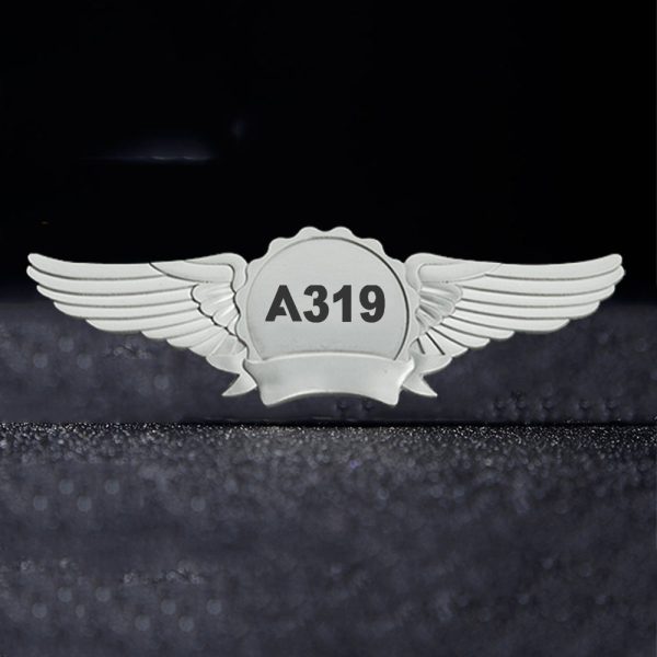 A319 Flat Text Designed Badges Online