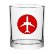 Airplane & Circle Designed Special Whiskey Glasses Online