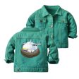 Antonov 225 Nesting Designed Children Denim Jackets on Sale