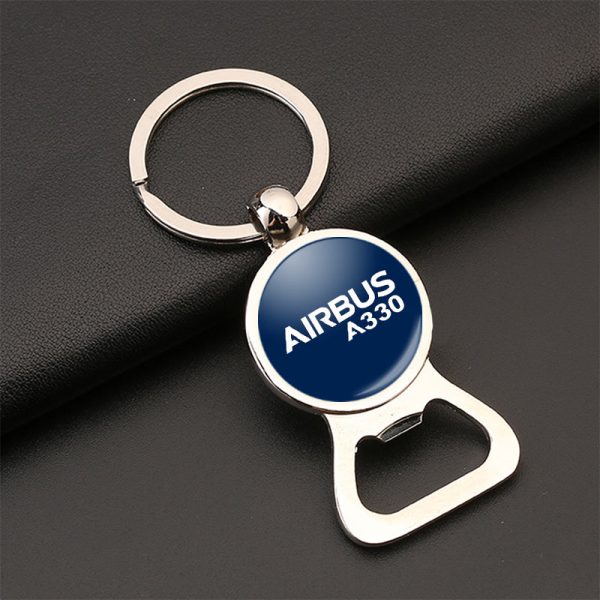 Airbus A330 & Text Designed Bottle Opener Key Chains Hot on Sale