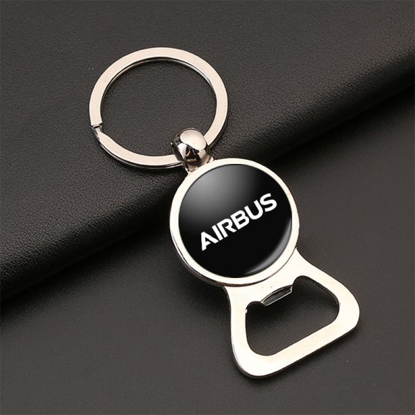 Airbus & Text Designed Bottle Opener Key Chains Sale