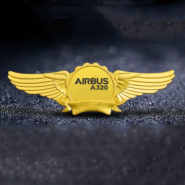 Airbus A320 & Text Designed Badges Online now