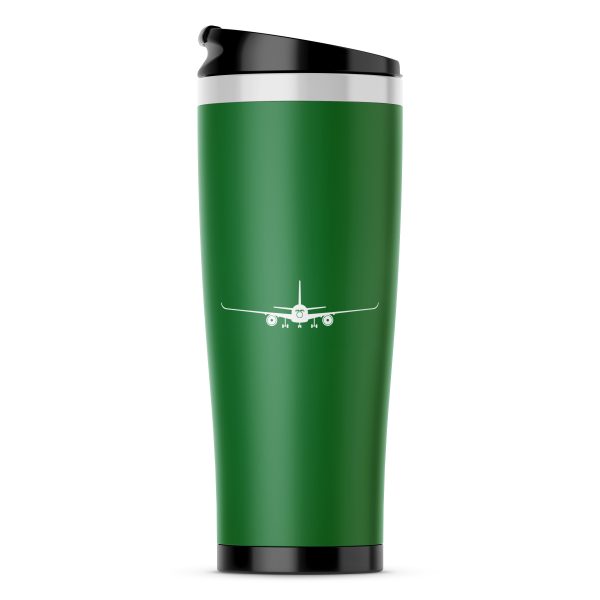 Airbus A350 Silhouette Designed Stainless Steel Travel Mugs Cheap