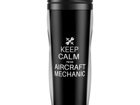 Aircraft Mechanic Designed Plastic Travel Mugs Hot on Sale