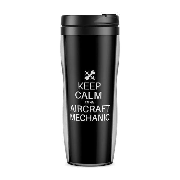 Aircraft Mechanic Designed Plastic Travel Mugs Hot on Sale