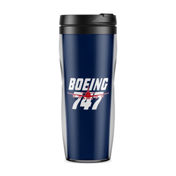 Amazing Boeing 747 Designed Plastic Travel Mugs on Sale