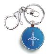 Airplane Shape Aviation Alphabet Designed Circle Key Chains For Discount