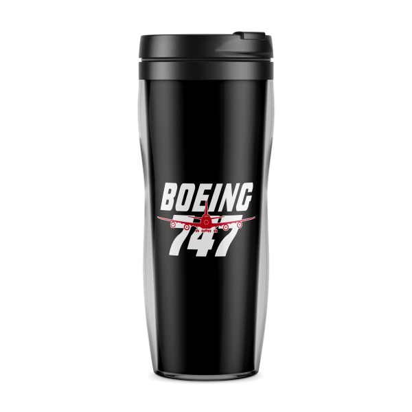 Amazing Boeing 747 Designed Plastic Travel Mugs on Sale