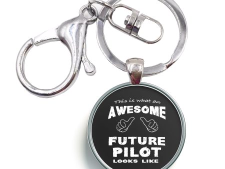 Future Pilot Designed Circle Key Chains Sale