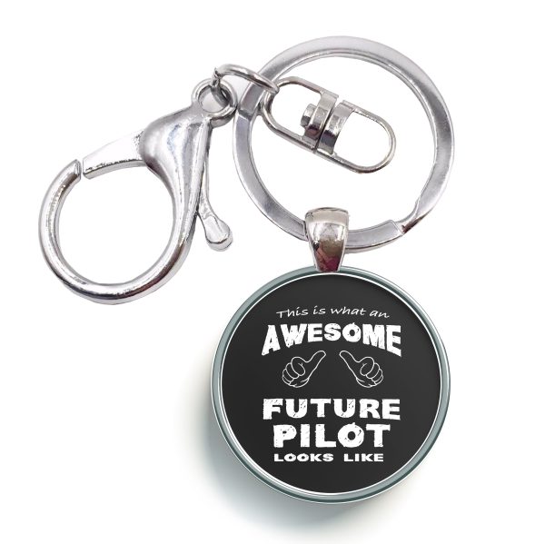 Future Pilot Designed Circle Key Chains Sale