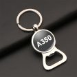 A350 Flat Text Designed Bottle Opener Key Chains on Sale