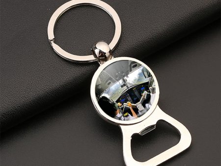 Fantastic Cockpit Shot Designed Bottle Opener Key Chains on Sale