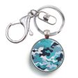 Military Camouflage Green Designed Circle Key Chains Online Hot Sale