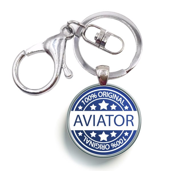 100 Original Aviator Designed Circle Key Chains For Discount