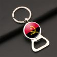 Angola flag Designed Bottle Opener Key Chains For Discount