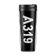 A319 Text Designed Plastic Travel Mugs Online Hot Sale