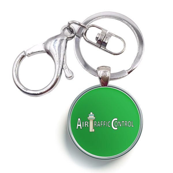 Air Traffic Control Designed Circle Key Chains Online Hot Sale