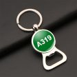 A319 Flat Text Designed Bottle Opener Key Chains Discount