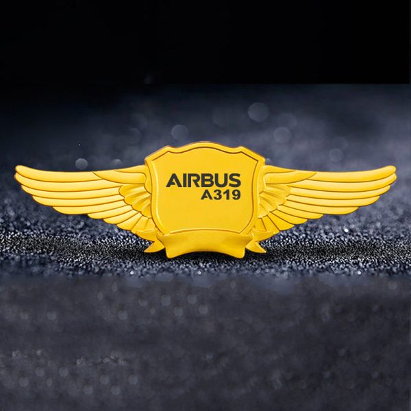 Airbus A319 & Text Designed Badges For Discount