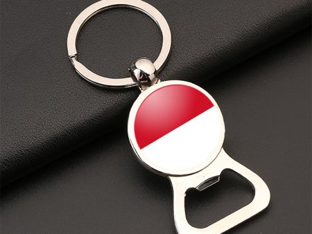 monaco flag Designed Bottle Opener Key Chains Discount