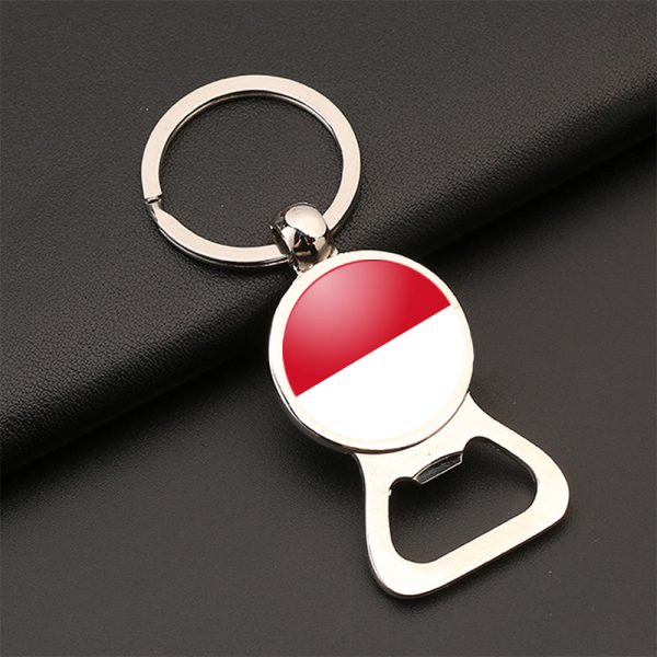 monaco flag Designed Bottle Opener Key Chains Discount