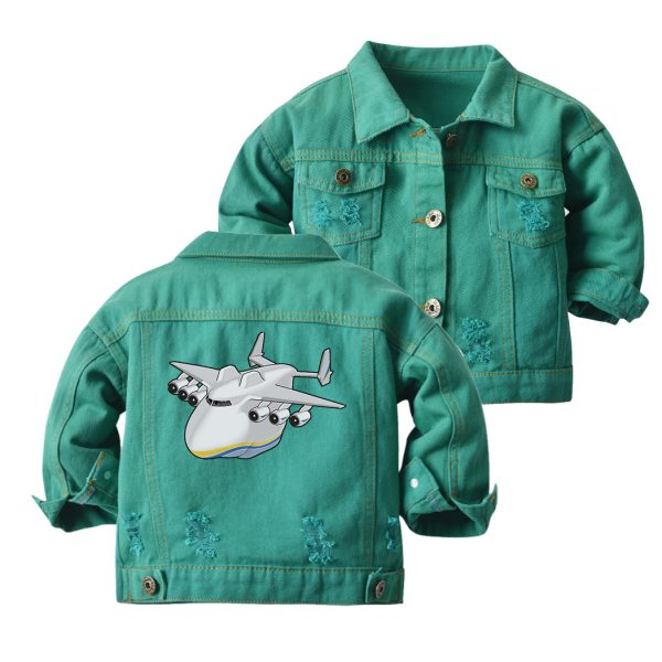 Antonov 225 (2) Designed Children Denim Jackets Online Sale