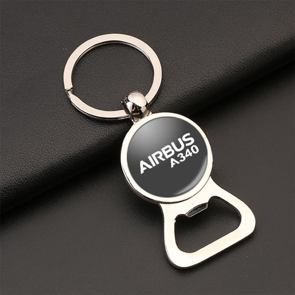 Airbus A340 & Text Designed Bottle Opener Key Chains Online Sale