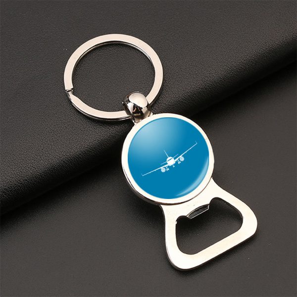 Airbus A320 Silhouette Designed Bottle Opener Key Chains on Sale